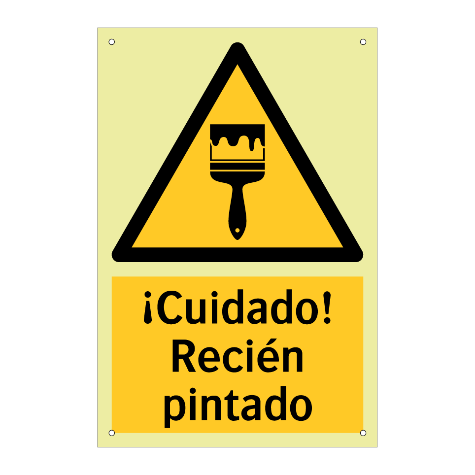 ¡Cuidado! Recién pintado