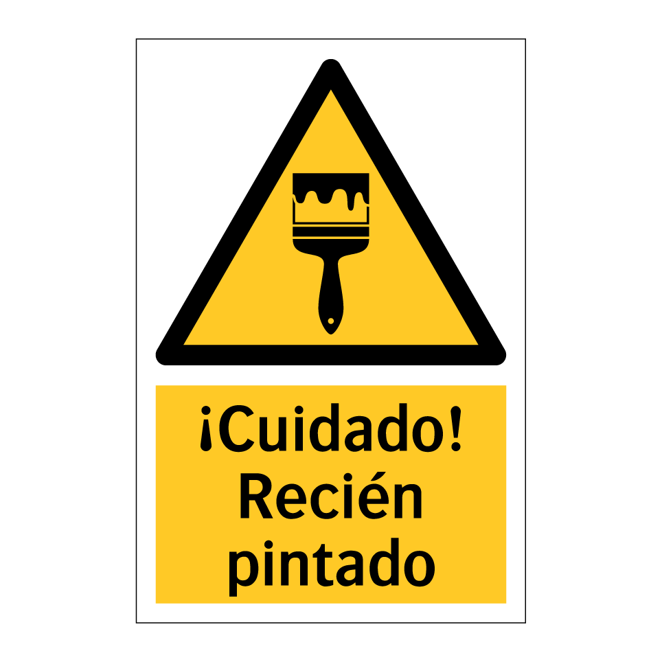 ¡Cuidado! Recién pintado
