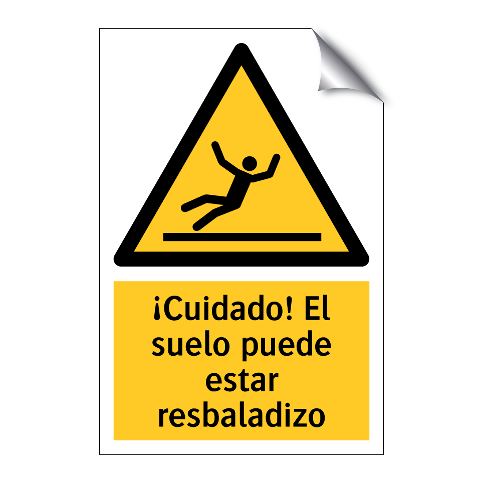 ¡Cuidado! El suelo puede estar resbaladizo