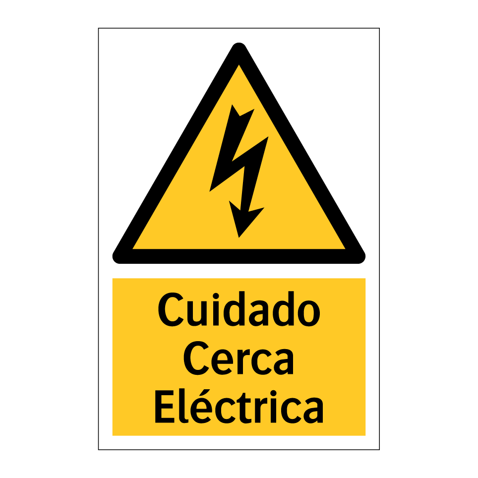 Cuidado Cerca Eléctrica