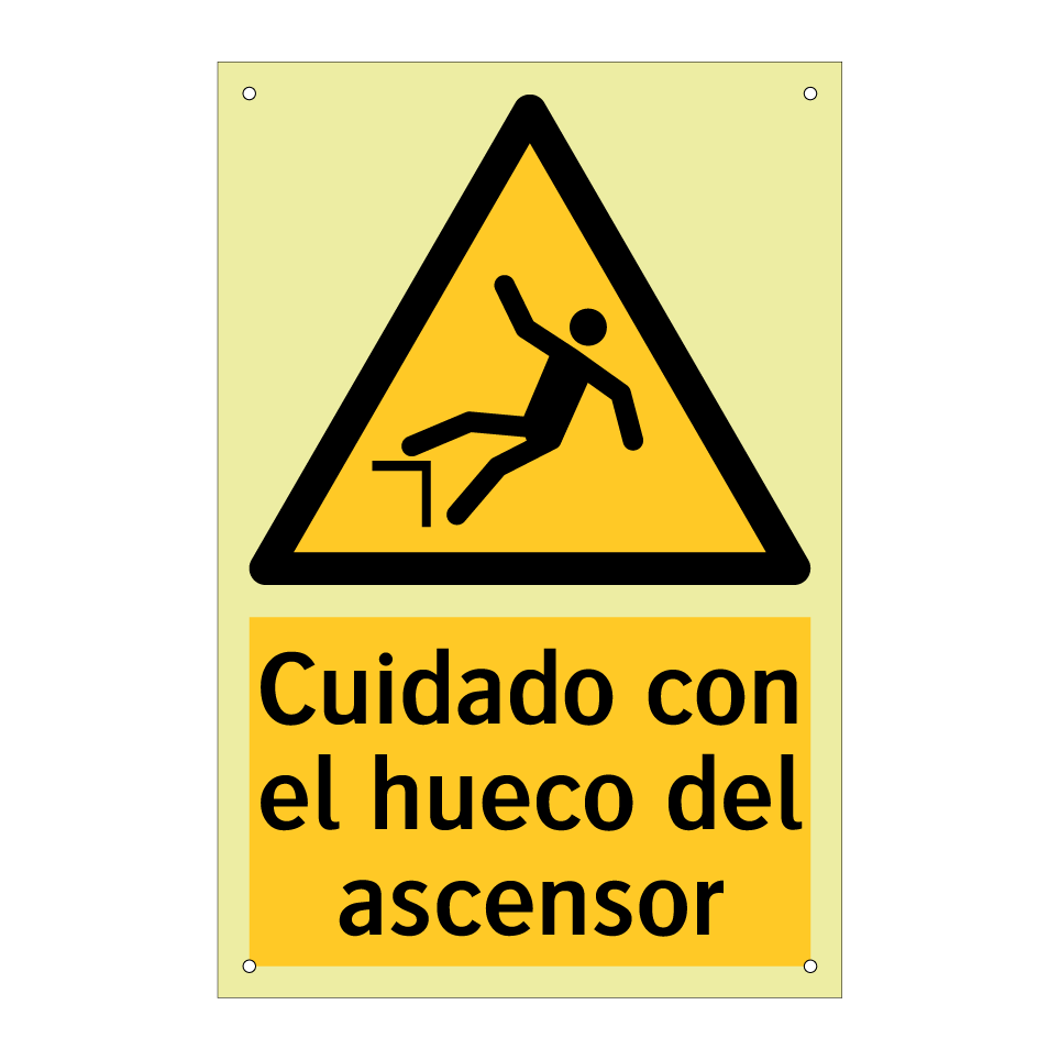Cuidado con el hueco del ascensor
