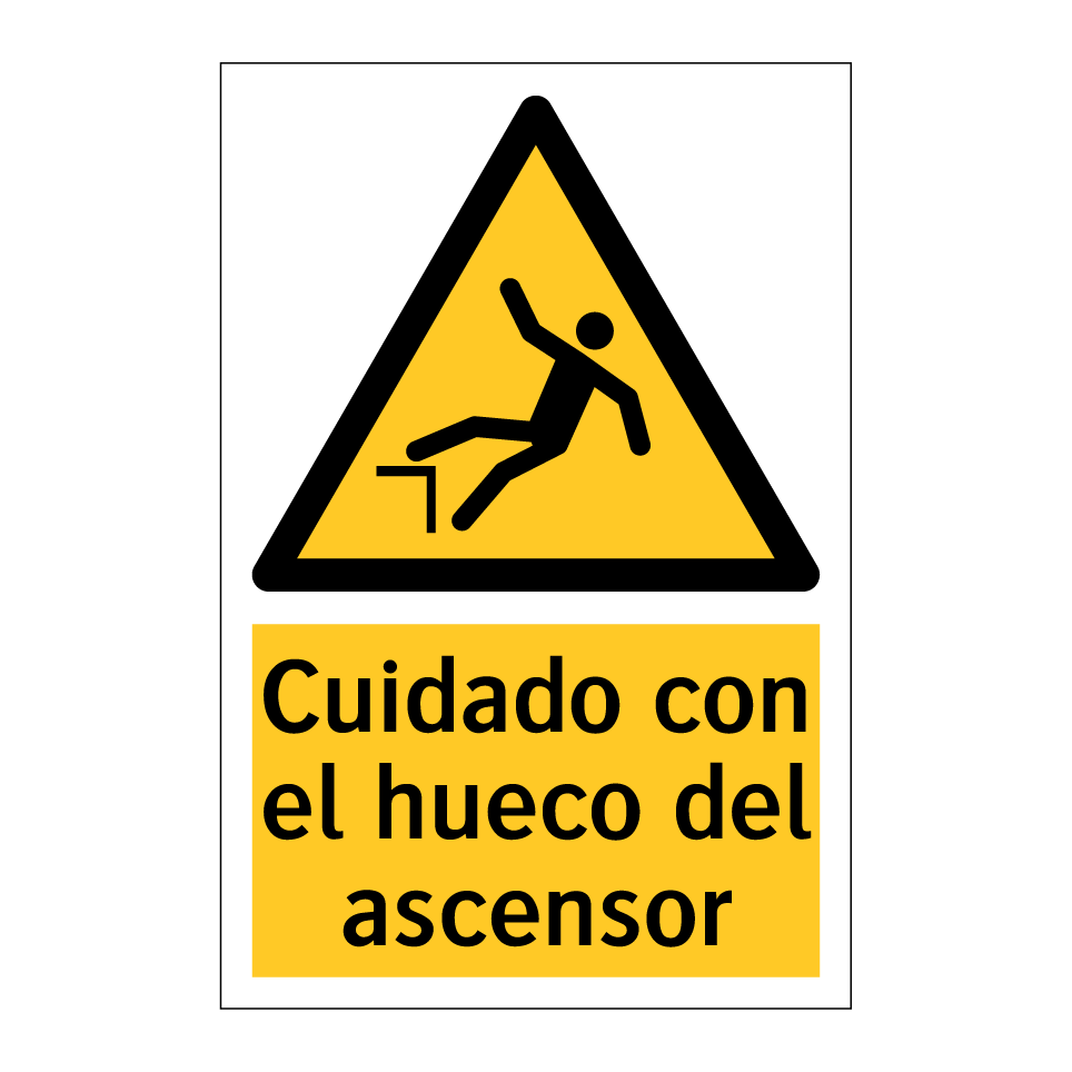 Cuidado con el hueco del ascensor