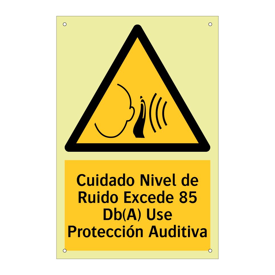Cuidado Nivel de Ruido Excede 85 Db(A) Use Protección Auditiva