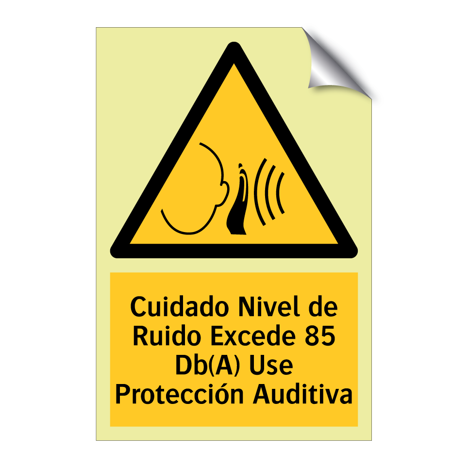 Cuidado Nivel de Ruido Excede 85 Db(A) Use Protección Auditiva