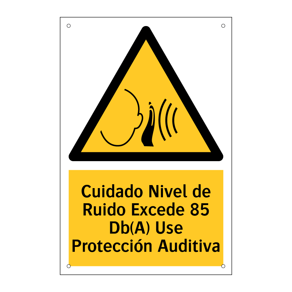 Cuidado Nivel de Ruido Excede 85 Db(A) Use Protección Auditiva