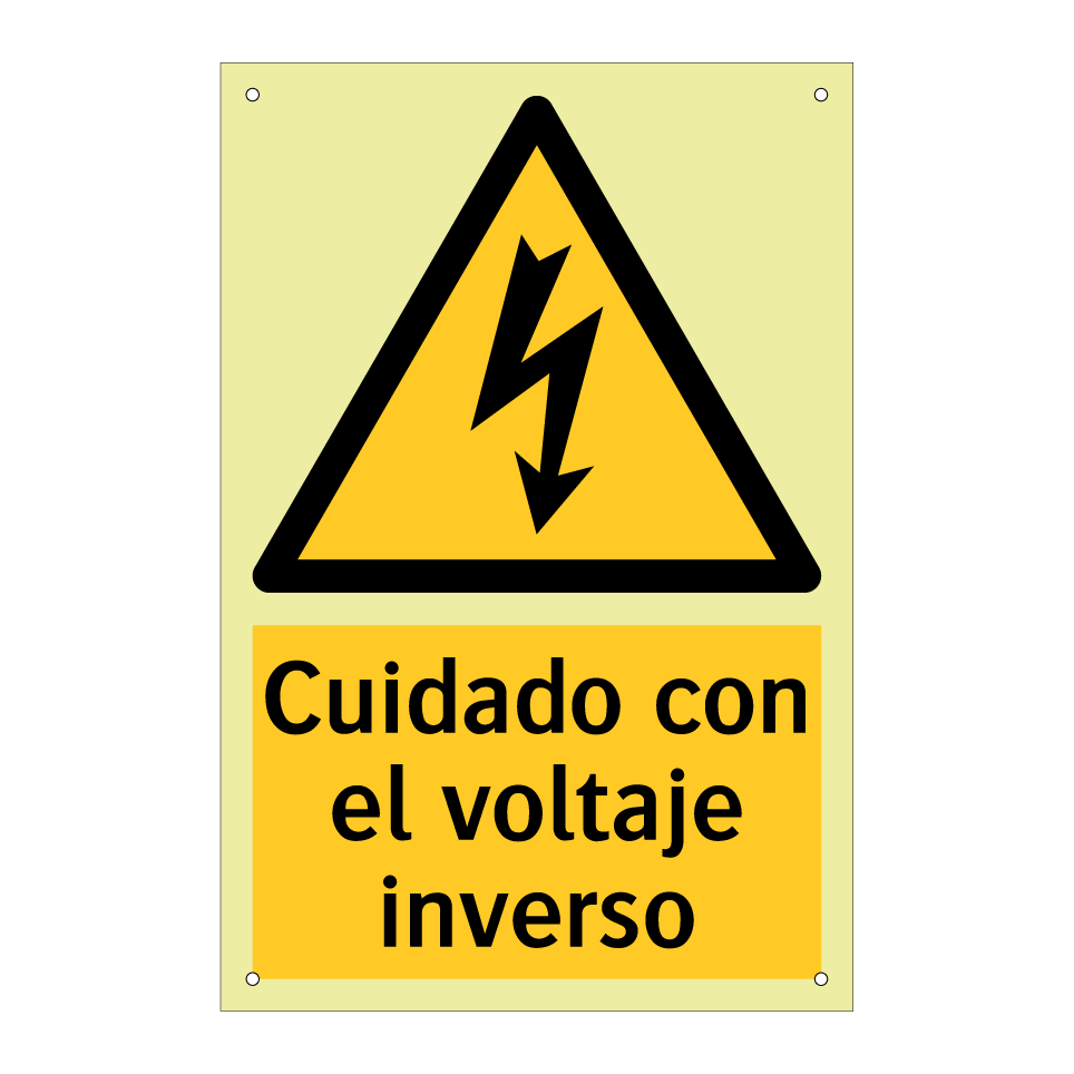 Cuidado con el voltaje inverso