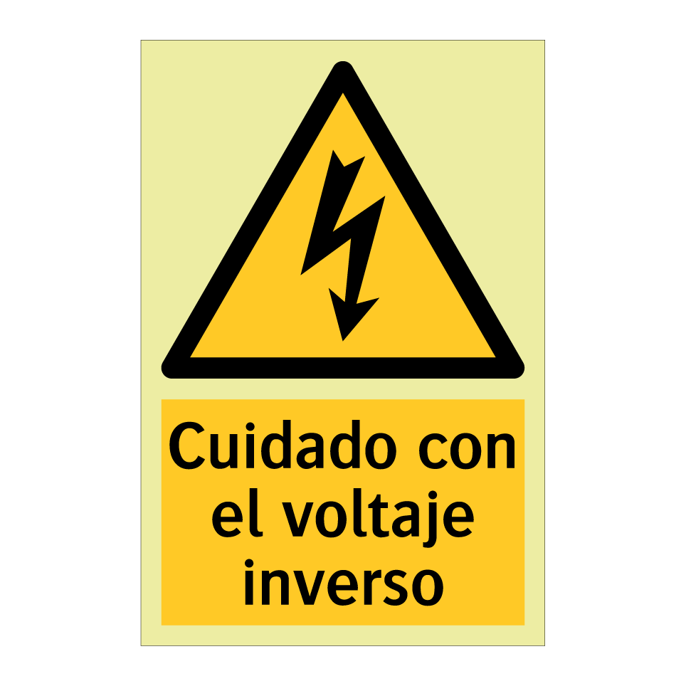 Cuidado con el voltaje inverso