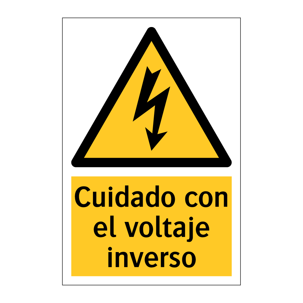 Cuidado con el voltaje inverso