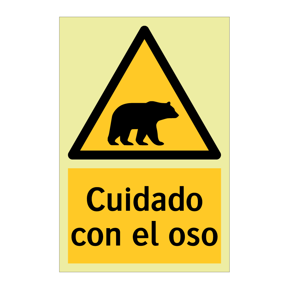 Cuidado con el oso
