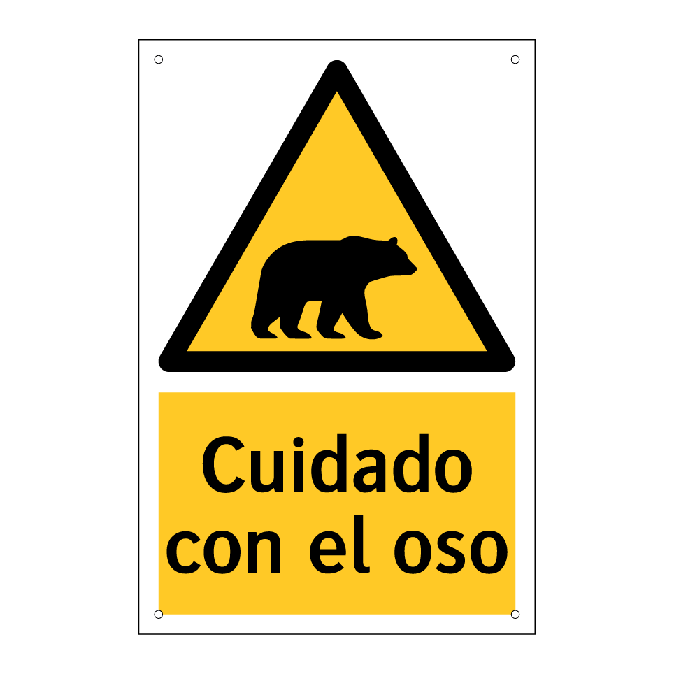 Cuidado con el oso