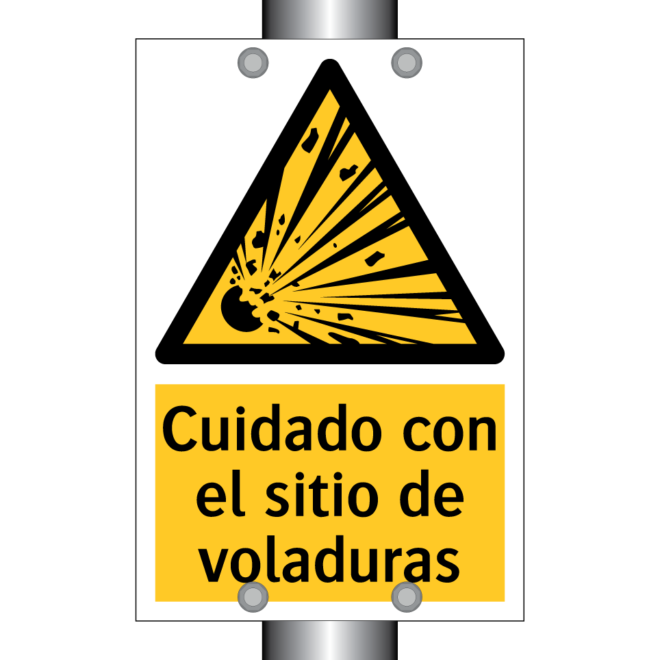 Cuidado con el sitio de voladuras