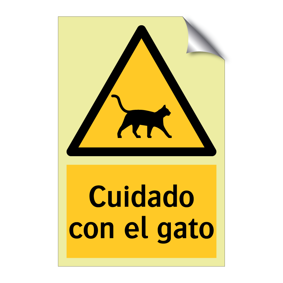 Cuidado con el gato