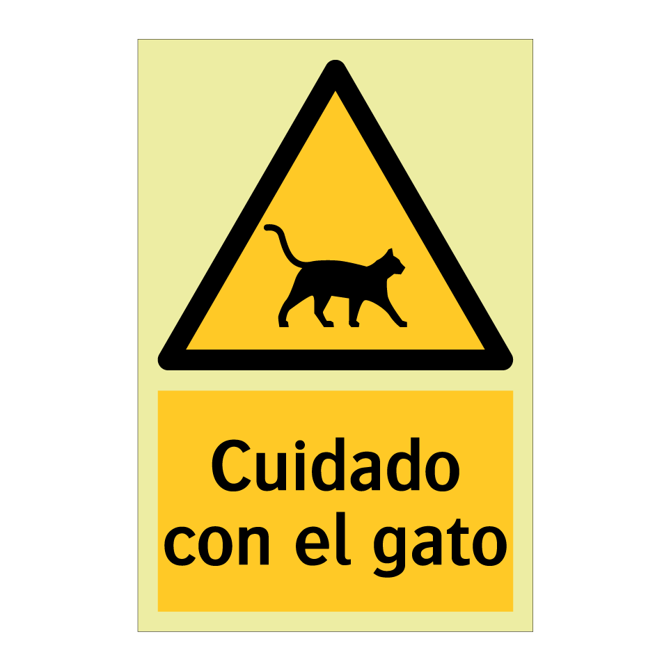 Cuidado con el gato