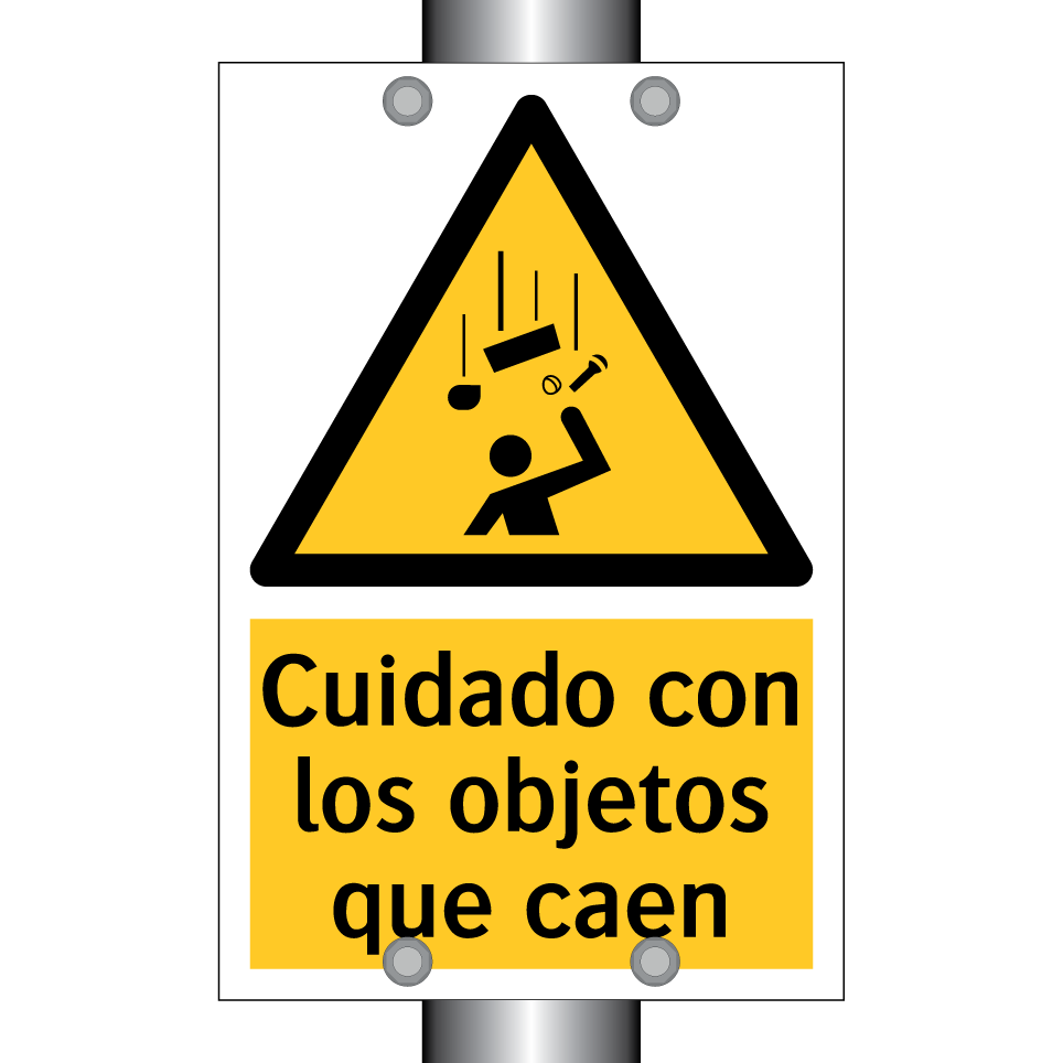 Cuidado con los objetos que caen