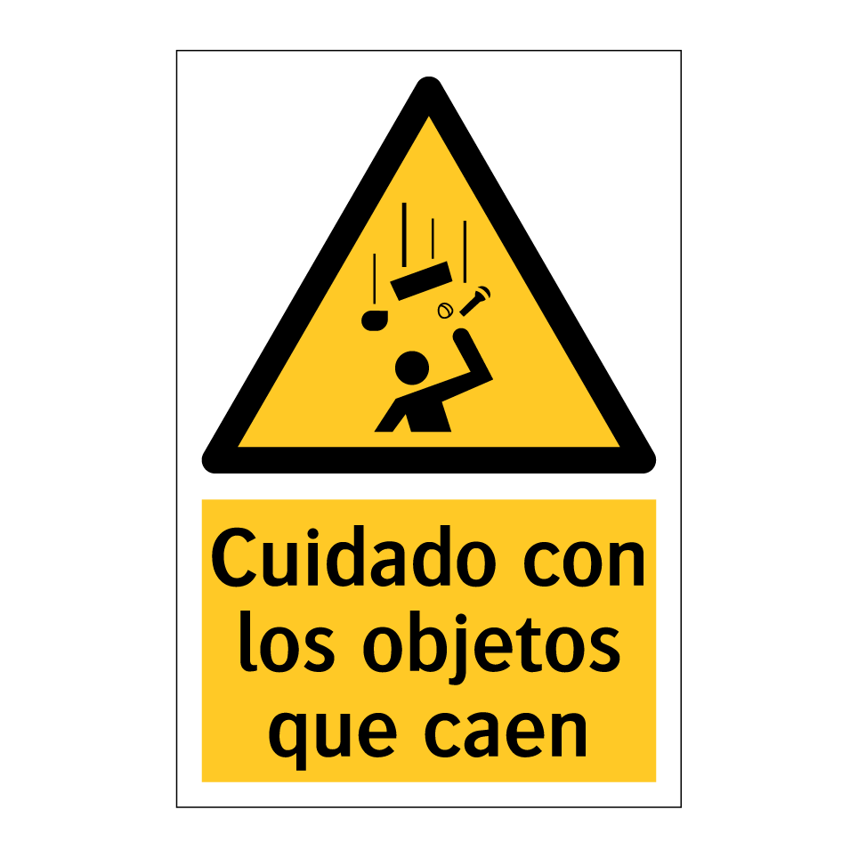 Cuidado con los objetos que caen