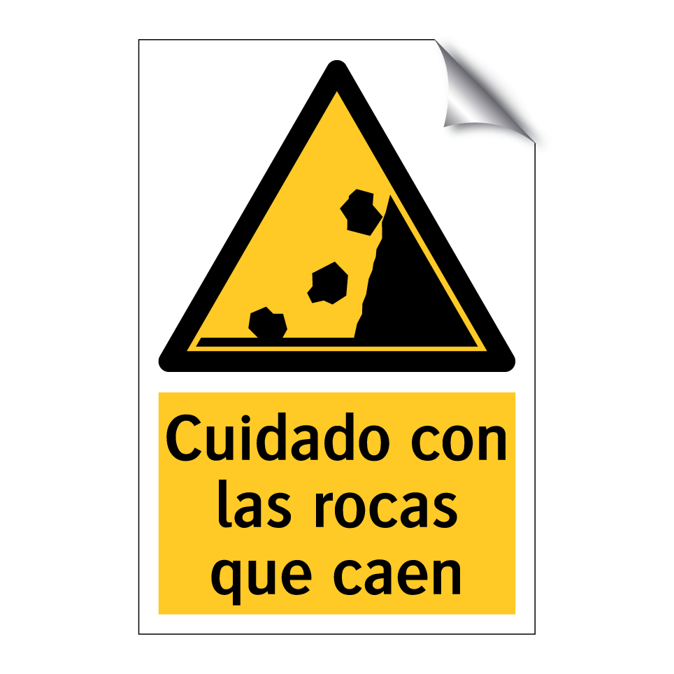 Cuidado con las rocas que caen