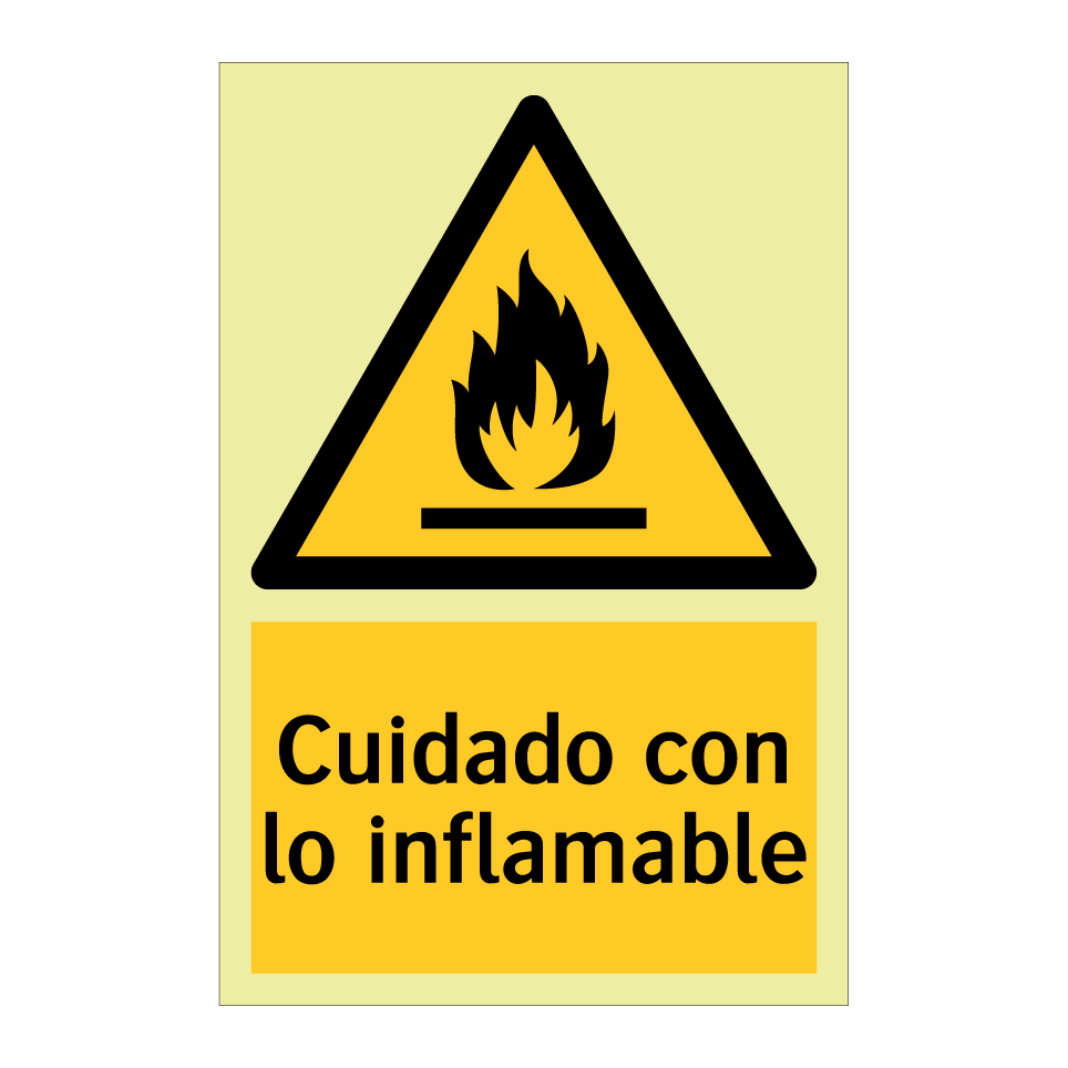 Cuidado con lo inflamable