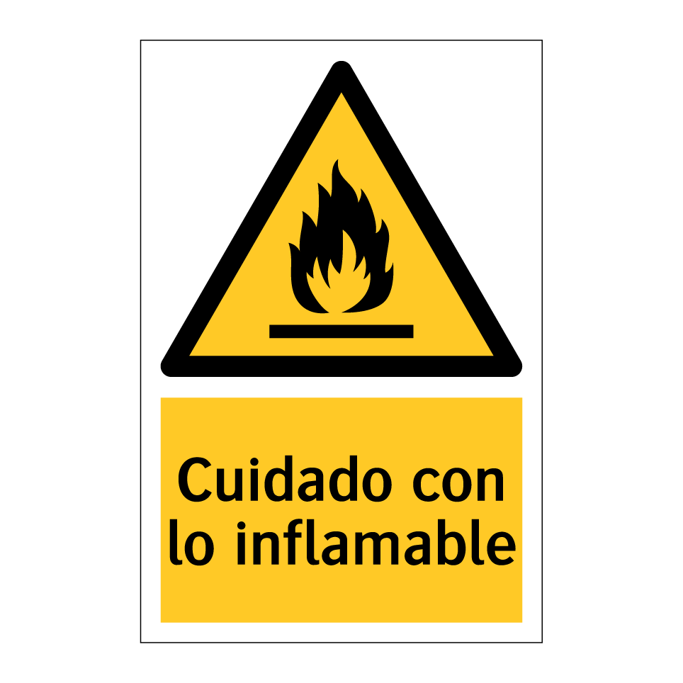 Cuidado con lo inflamable