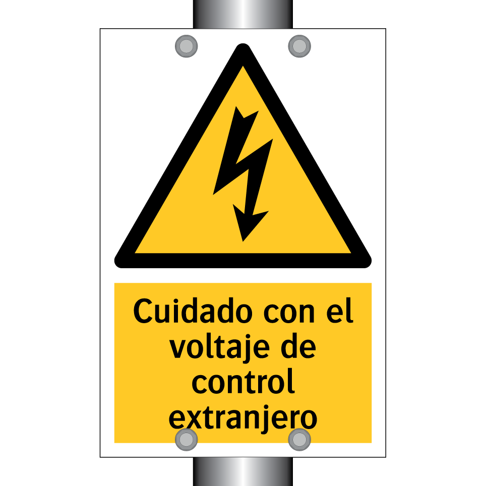 Cuidado con el voltaje de control extranjero