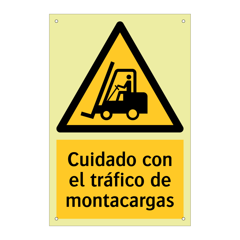 Cuidado con el tráfico de montacargas