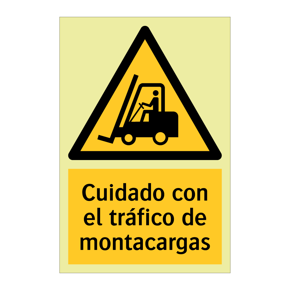 Cuidado con el tráfico de montacargas