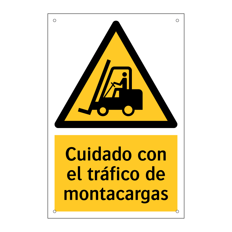 Cuidado con el tráfico de montacargas