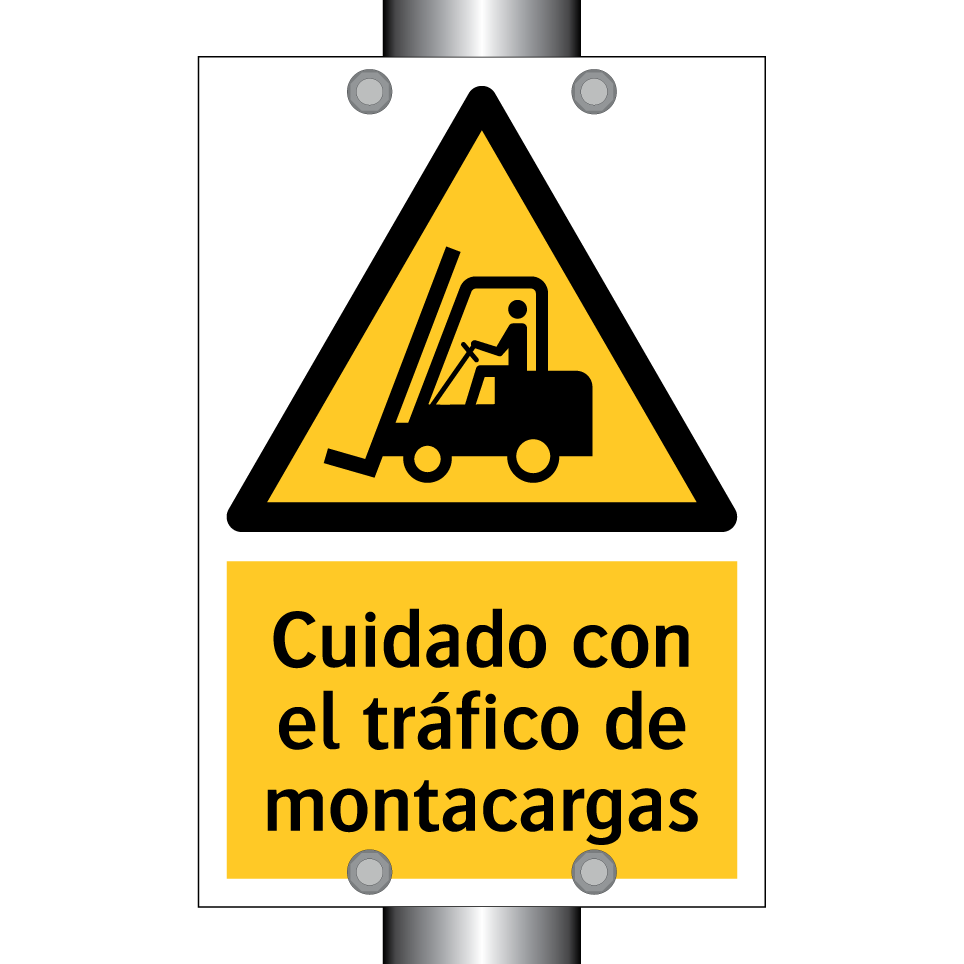 Cuidado con el tráfico de montacargas