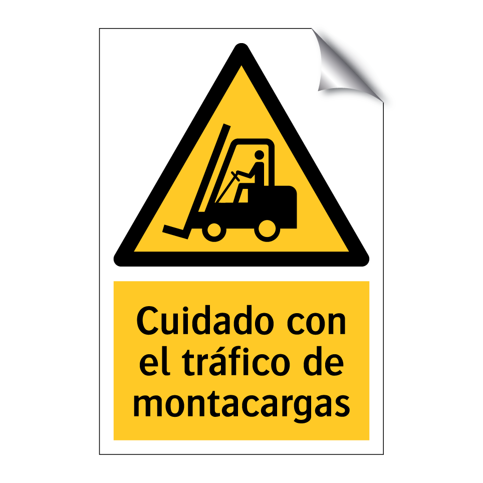 Cuidado con el tráfico de montacargas