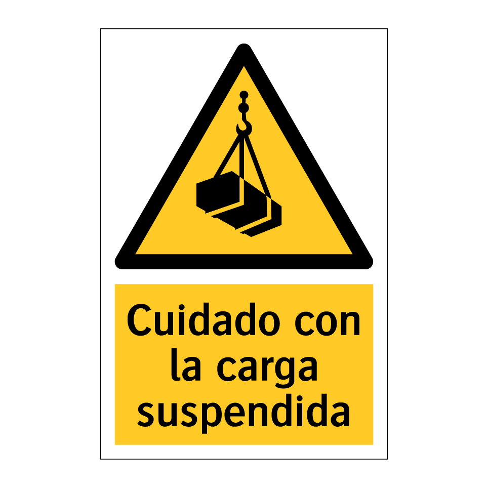 Cuidado con la carga suspendida