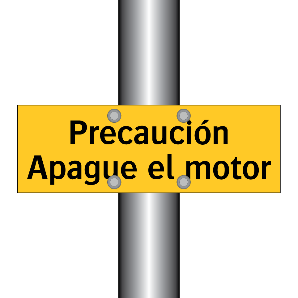 Precaución Apague el motor
