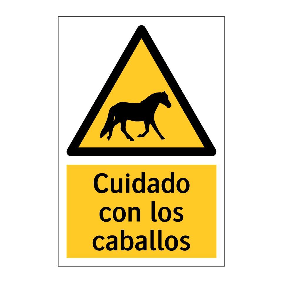 Cuidado con los caballos