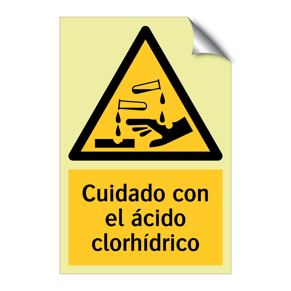 Cuidado con el ácido clorhídrico