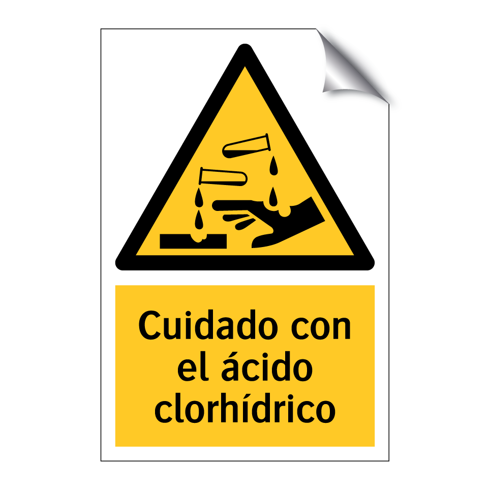 Cuidado con el ácido clorhídrico
