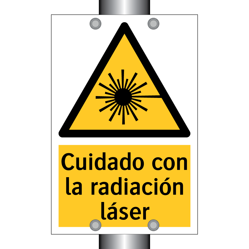 Cuidado con la radiación láser