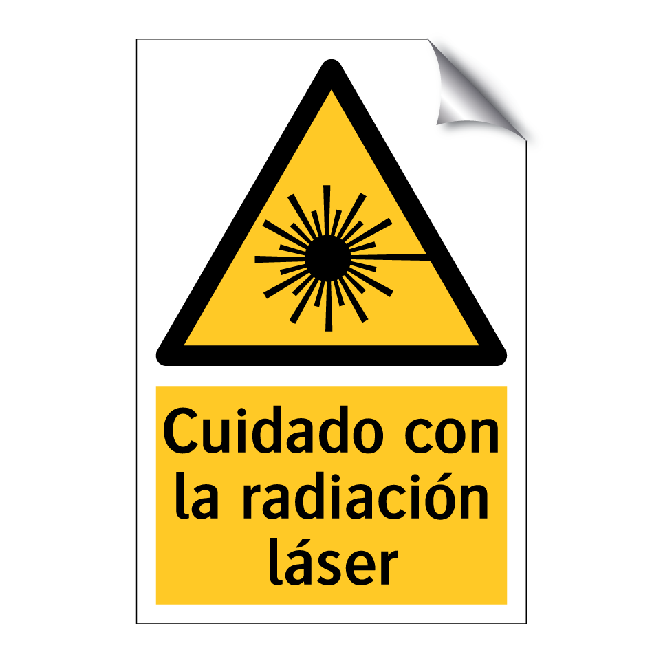 Cuidado con la radiación láser