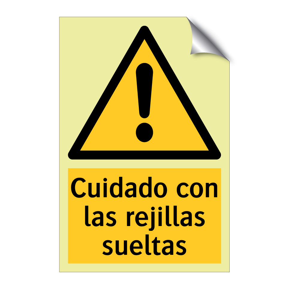 Cuidado con las rejillas sueltas