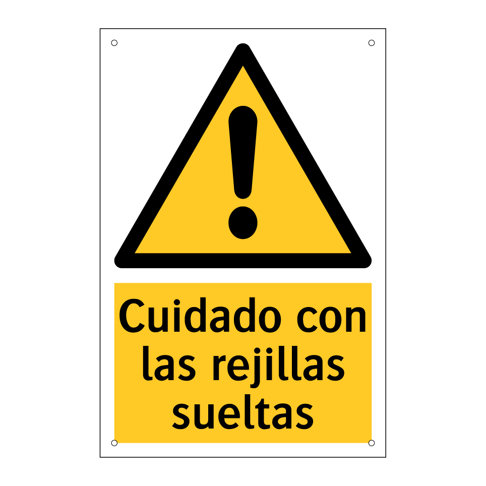 Cuidado con las rejillas sueltas
