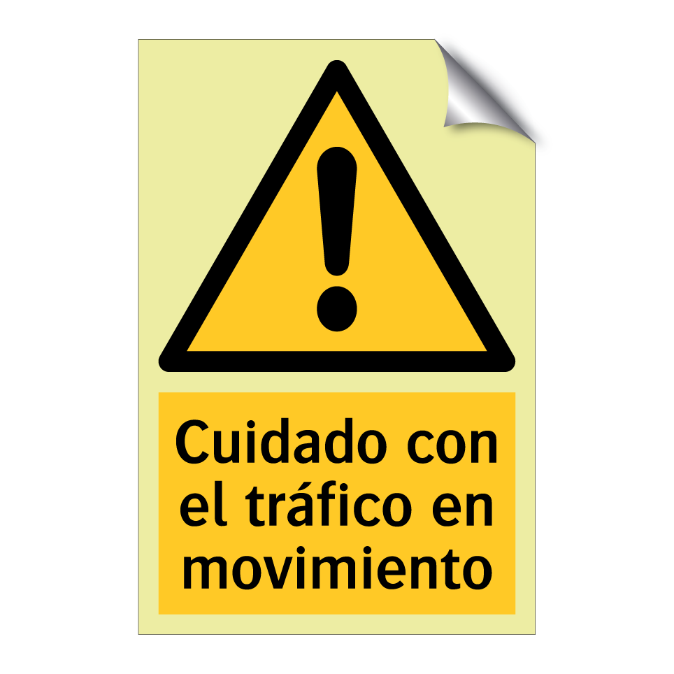 Cuidado con el tráfico en movimiento