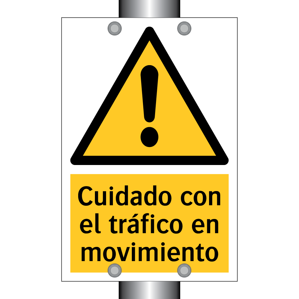 Cuidado con el tráfico en movimiento