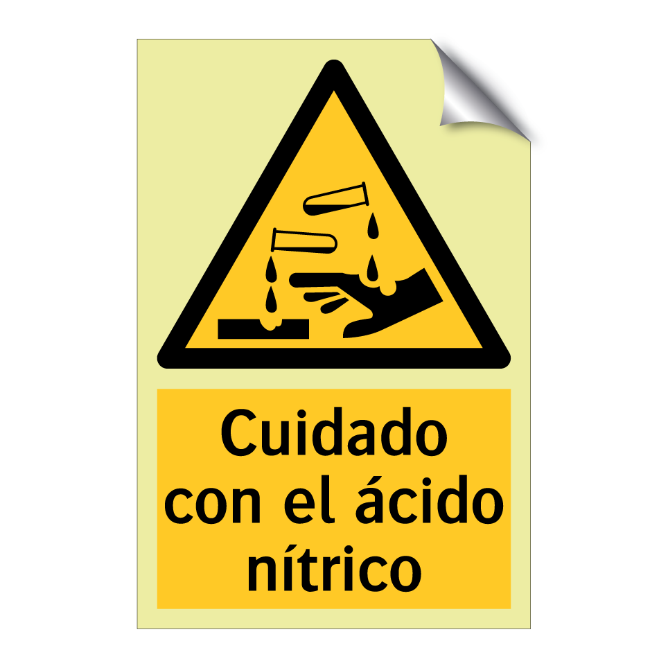 Cuidado con el ácido nítrico