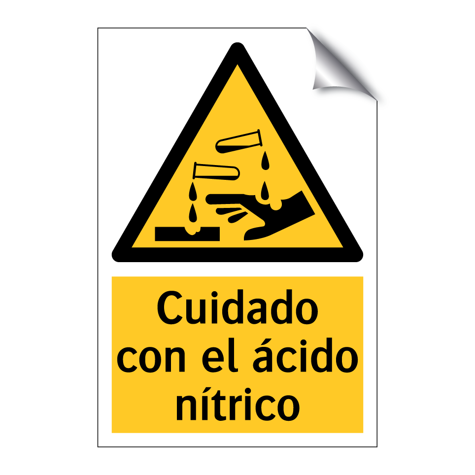 Cuidado con el ácido nítrico