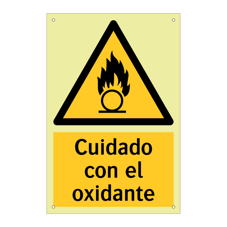 Cuidado con el oxidante