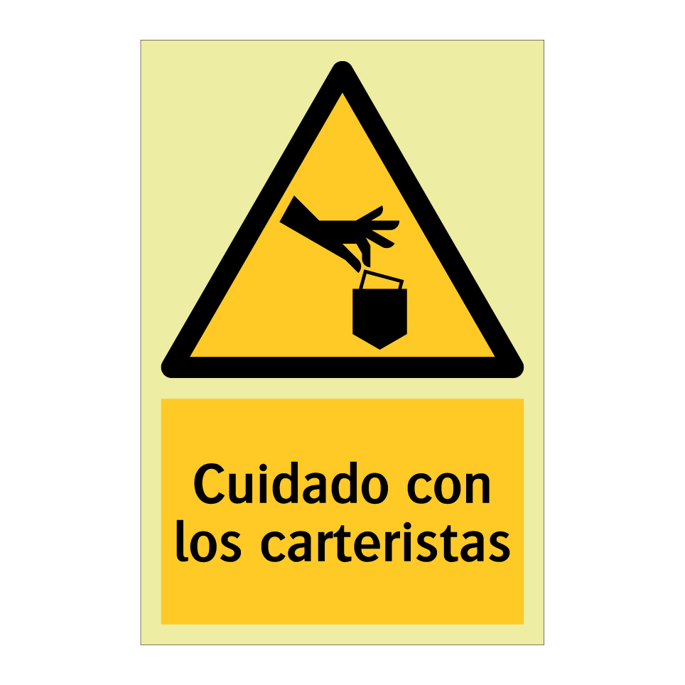Cuidado con los carteristas