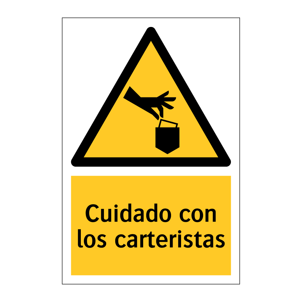 Cuidado con los carteristas