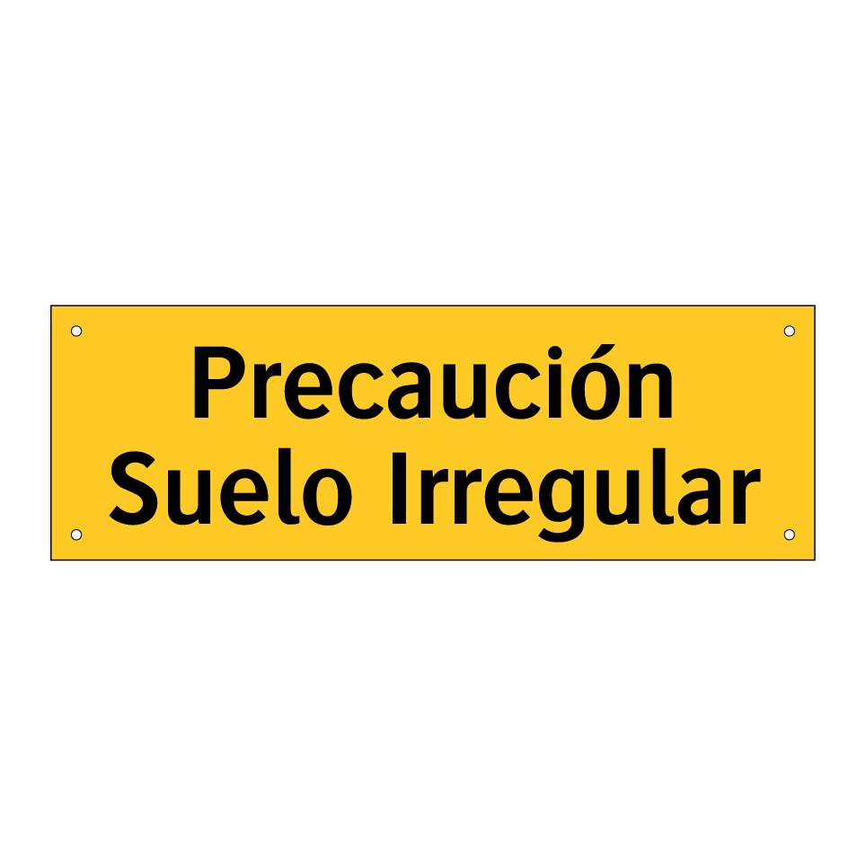 Precaución Suelo Irregular