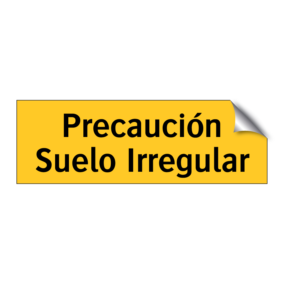 Precaución Suelo Irregular