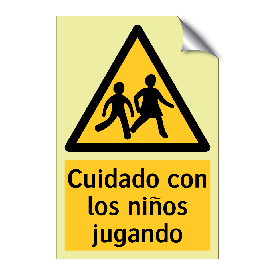 Cuidado con los niños jugando