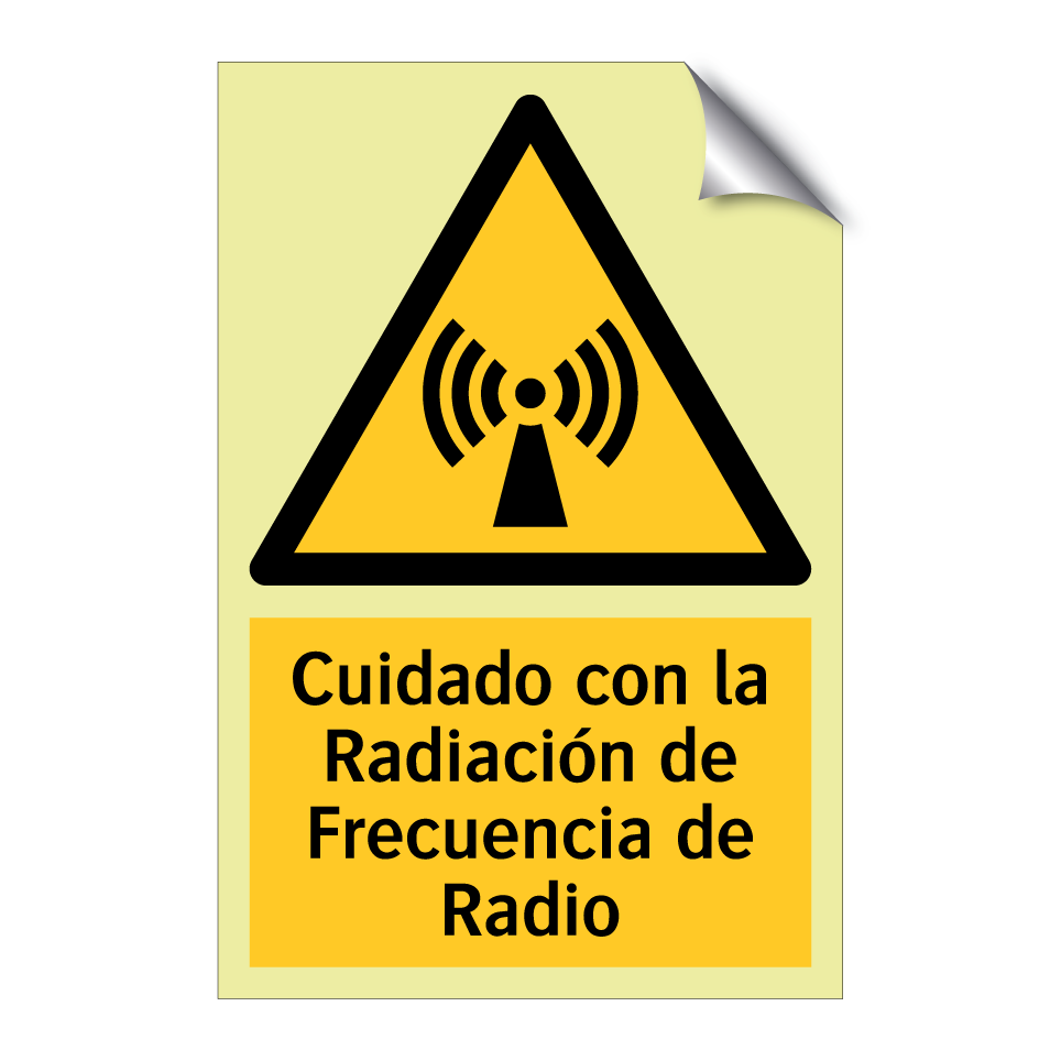 Cuidado con la Radiación de Frecuencia de Radio