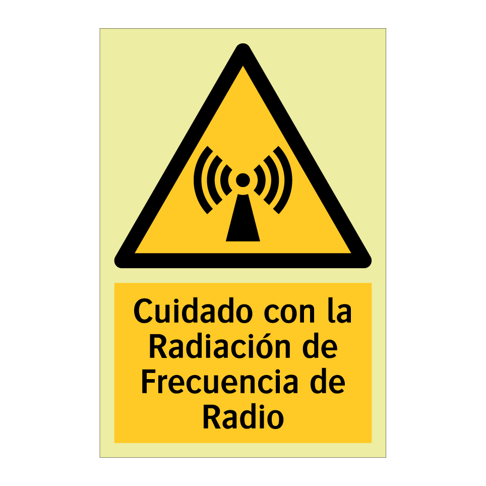 Cuidado con la Radiación de Frecuencia de Radio