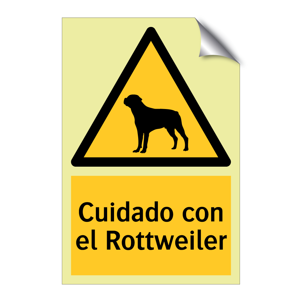 Cuidado con el Rottweiler